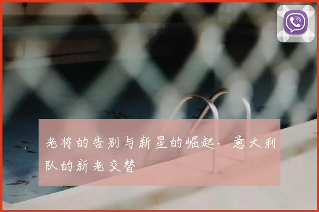老将的告别与新星的崛起,意大利队的新老交替
